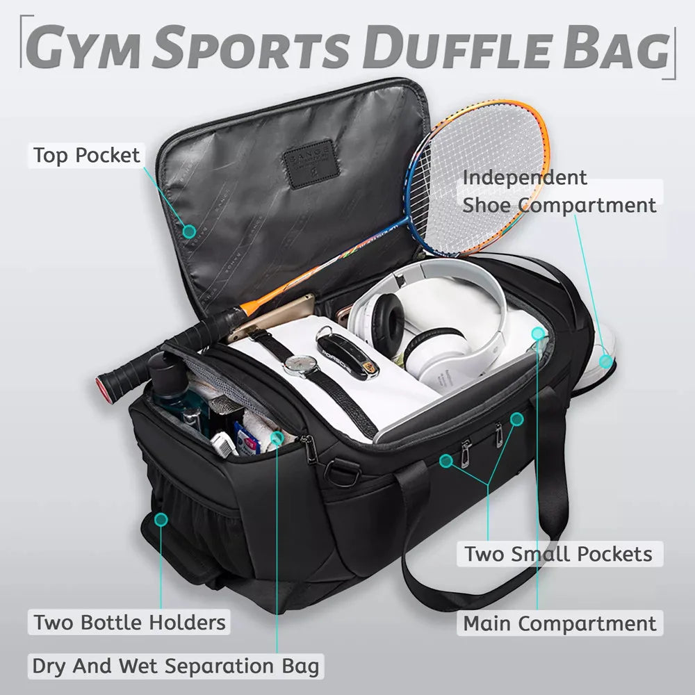 Sports Bags Men Gym Bags for Fitness Training Outdoor Waterproof Sport Bag Dry Wet Separation Bags Sac De Travel Bag